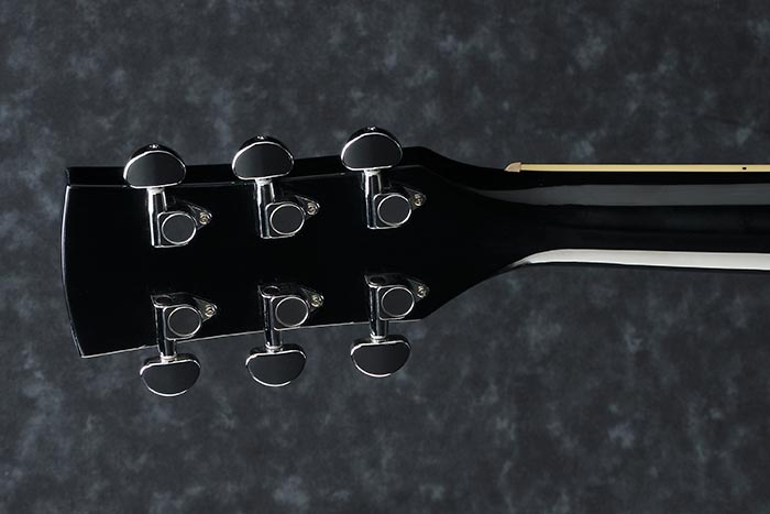 Back of the PF15-BK's headstock