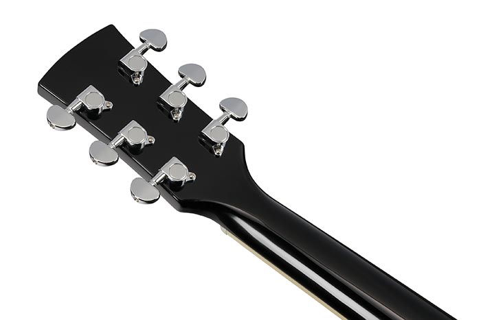 Back of the PF15-BK's headstock