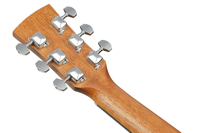 Back of the PF2BE-OPN's headstock