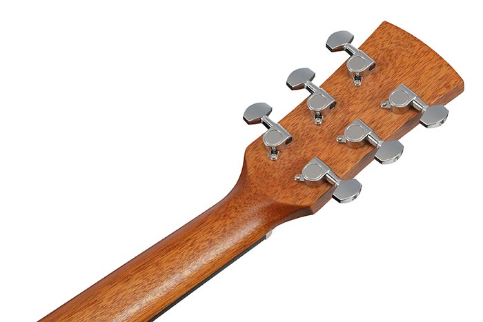 Back of the PF50L-OPN's headstock
