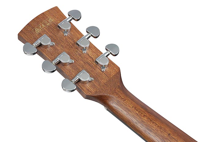 Back of the PF54CE-OPN's headstock