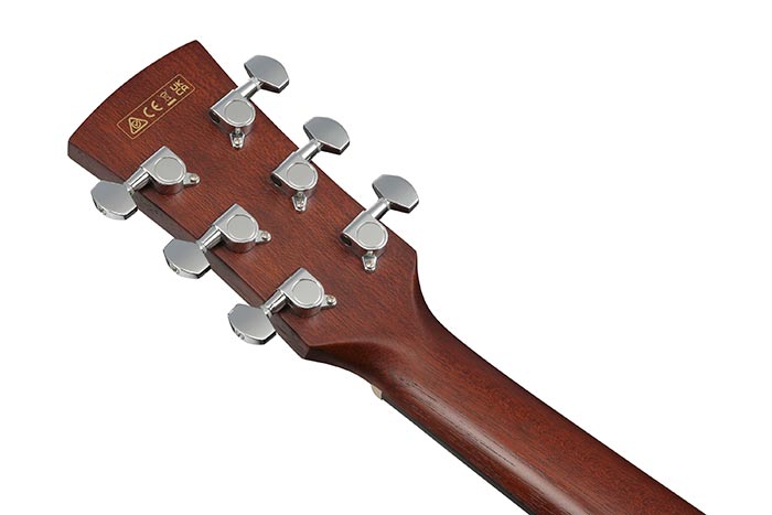 Back of the PJ50E-OAH's headstock