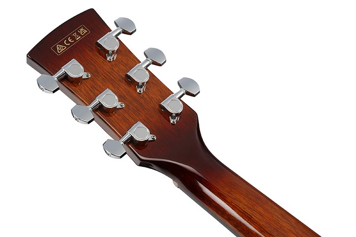 Back of the PN50TKE-NDH's headstock