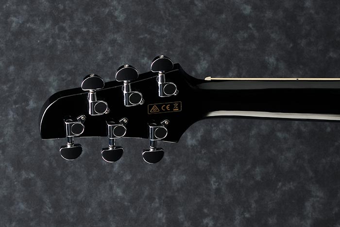Back of the TCY10E-BK's headstock