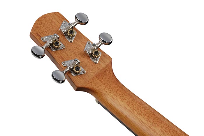 Back of the UKC100-OPN's headstock