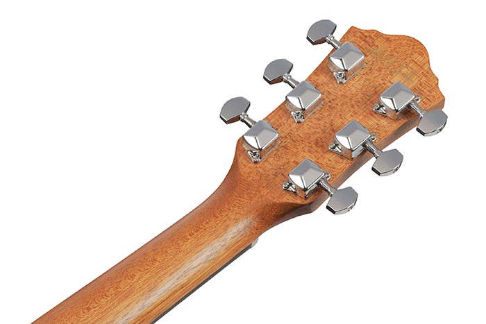 Back of the V40LCE-OPN's headstock