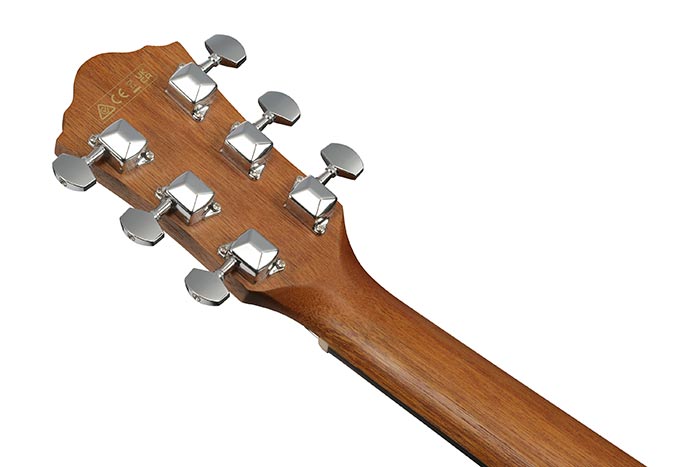 Back of the V40WSCE-OPB's headstock