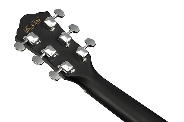 Back of the V44CE-WK's headstock