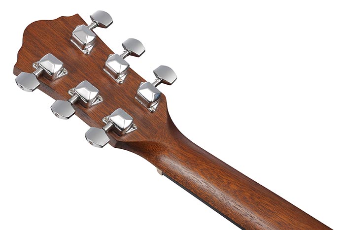 Back of the VC44CE-OPN's headstock
