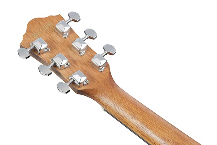 Back of the VC44CE-OPN's headstock