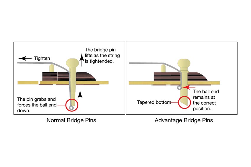 Ibanez Advantage bridge pins