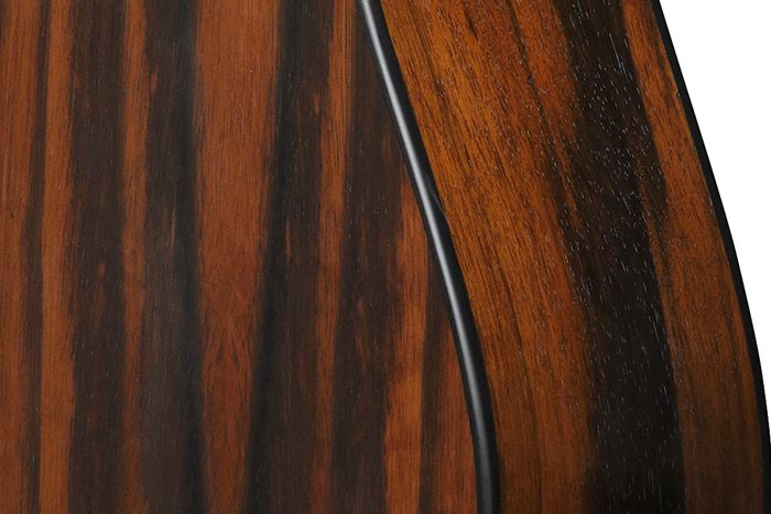 Macassar Ebony back and sides