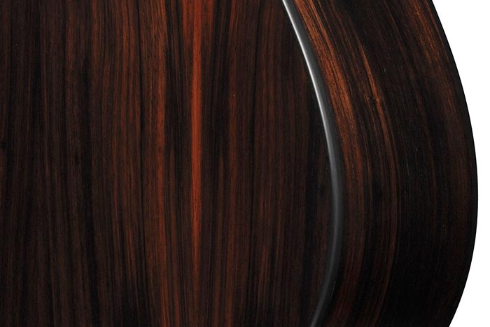 Macassar Ebony back and sides