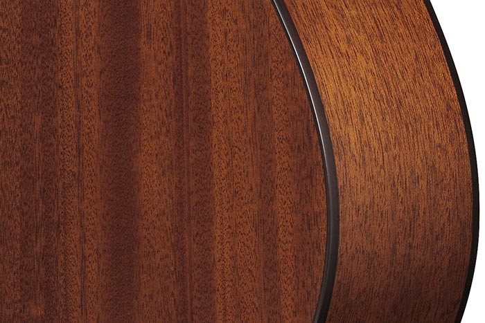 Solid African Mahogany back and sides