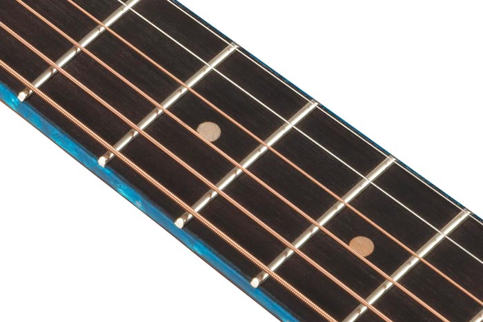 Purpleheart fretboard
