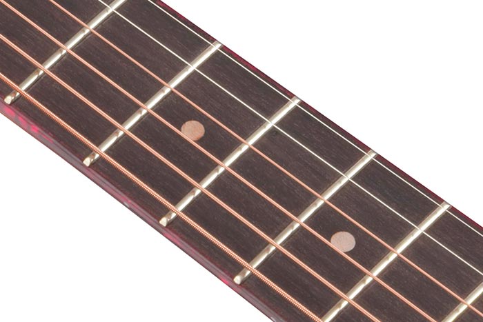 Purpleheart fretboard