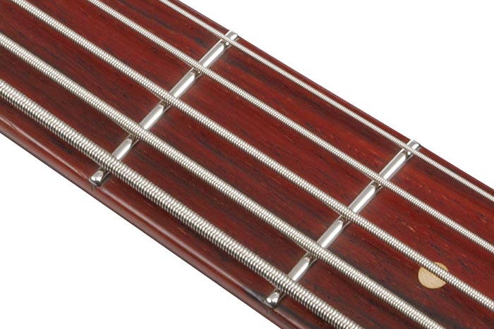 Medium Stainless Steel frets with Custom Shop fret edge treatment