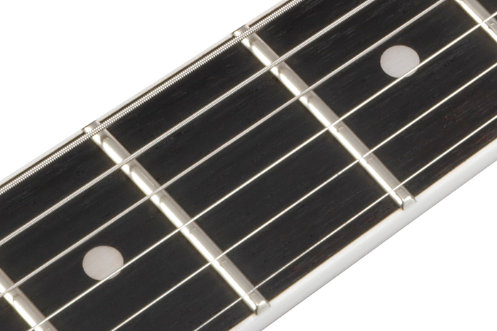 Jumbo frets with Prestige fret edge treatment
