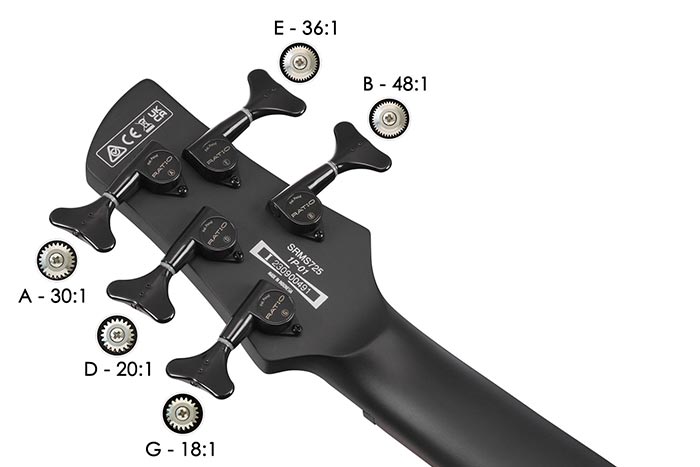 RATIO&reg; Machine Heads by Graph Tech&reg; Guitar Labs