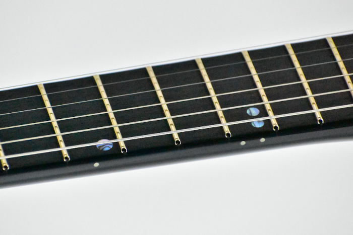 Ebony fingerboard w/Avalon dot position inlay