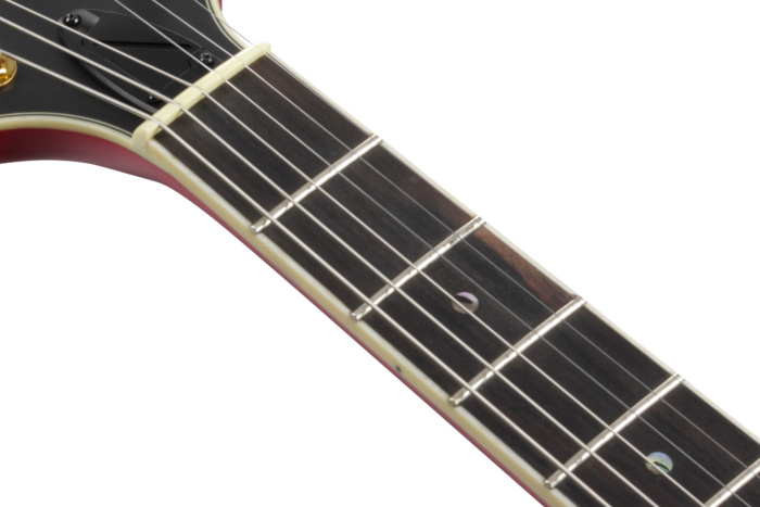 Macassar Ebony fretboard w/Abalone dot inlay