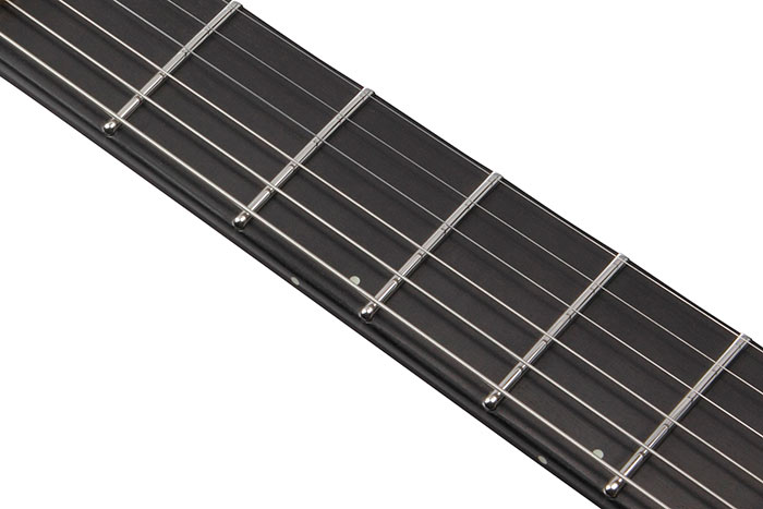 Ebony fretboard w/Off-set Luminlay dot inlay