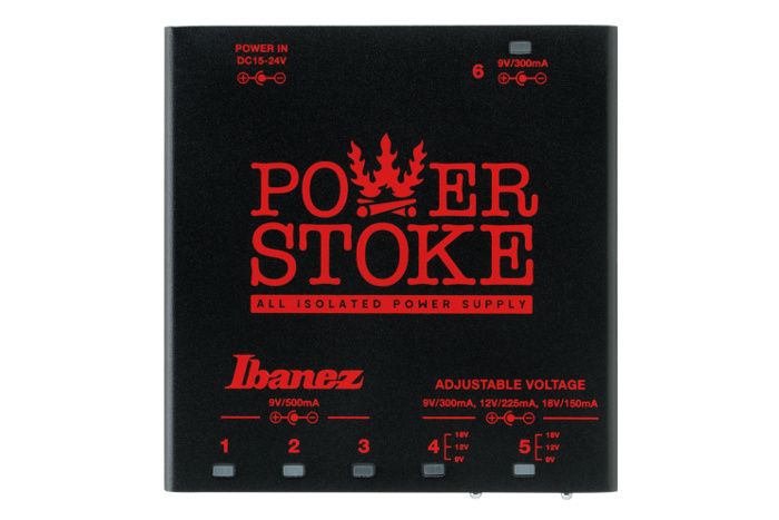 6 Isolated outputs for guitar pedals