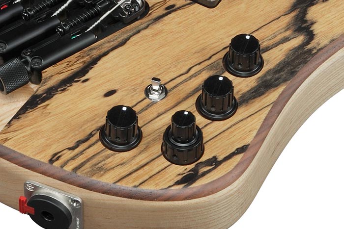 Fishman® 3-band EQ w/Single Coil Mode switch (push/pull), 3-way Voice Select switch