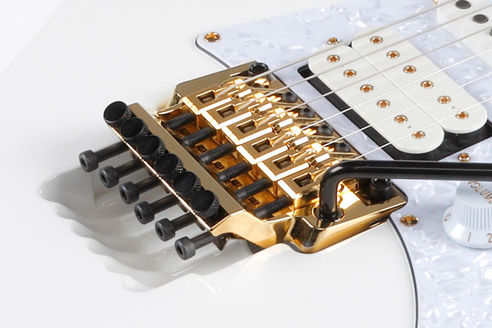 Edge tremolo bridge w/Lion's Claw tremolo cavity