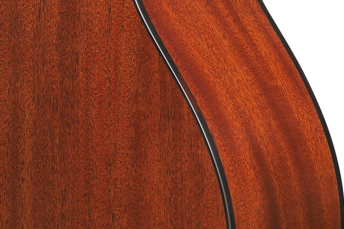 Solid African Mahogany back and sides