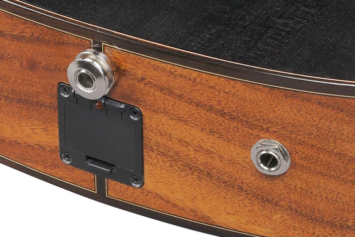 Dual Outputs (Undersaddle/Contact pickup outputs)