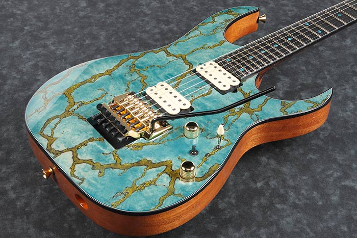 Exotic Maple & Gold Resin top / African Mahogany body