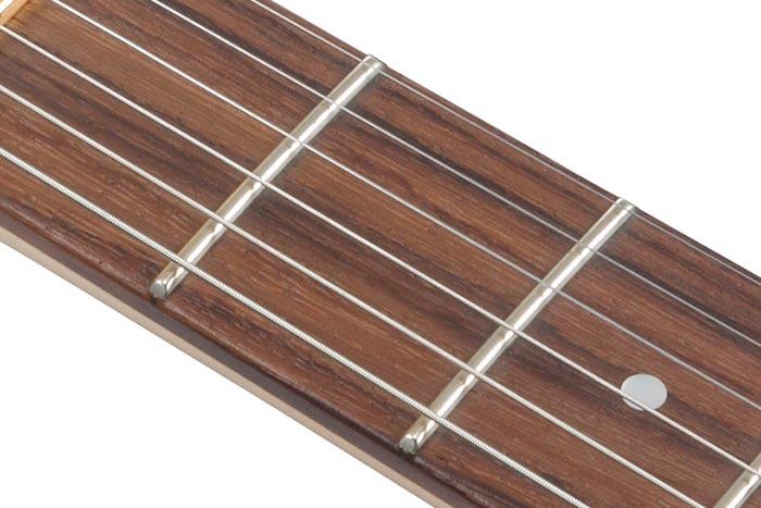 Medium frets with Prestige fret edge treatment
