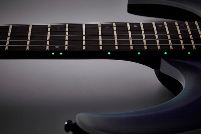 Luminescent side dot inlays