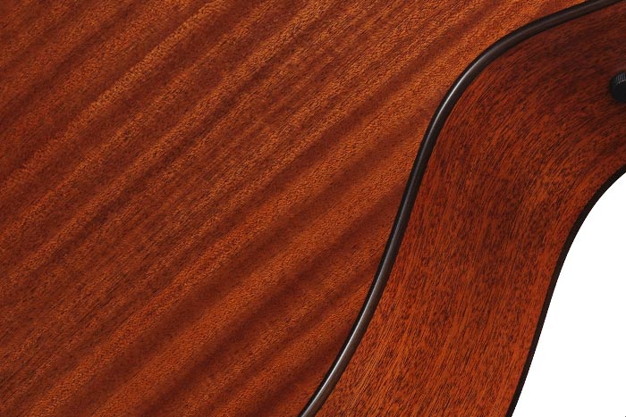 Solid African Mahogany back and sides