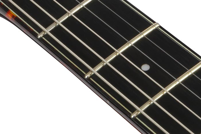 Medium frets with Artstar fret edge treatment