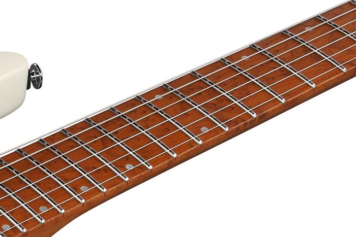 Roasted Birdseye Maple fretboard