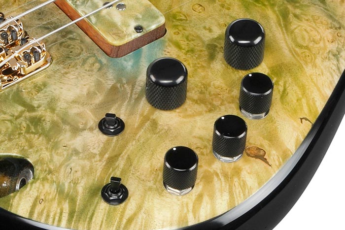 Ibanez Custom Electronics 3-band EQ w/EQ bypass switch & 3-way Mid frequency switch