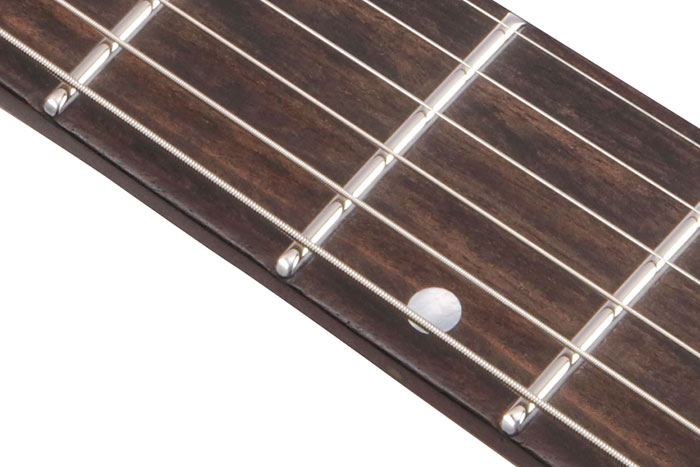 Jumbo Stainless Steel frets with Premium fret edge treatment