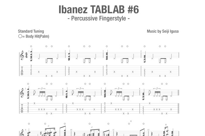 Ibanez TABLAB #6 Percussive Fingerstyle