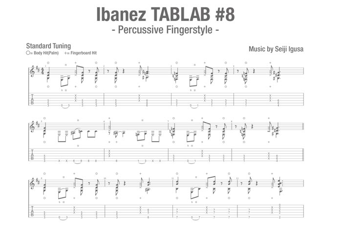 Ibanez TABLAB #8 Percussive Fingerstyle