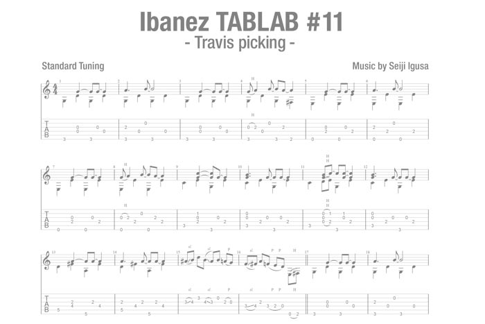 Ibanez TABLAB #11 -Travis Picking-